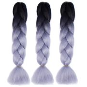 24 Inch 100g Super Jumbo Box Braids Crochet Twist Hair Extensions for Braiding Dreadlocks Wig