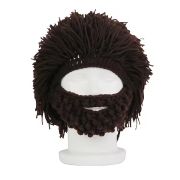 Wig Beard Woolen Hat Funny Knit Beanie with Dreadlocks Rasta Hat