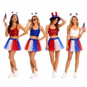 4th of July Independence Day Ballet Skirt Tutu Skirt Sparkly Layered Tulle Tutus