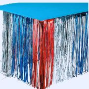 Metallic Fringe Table Skirts Carnival Party Table Skirt Table Decoration