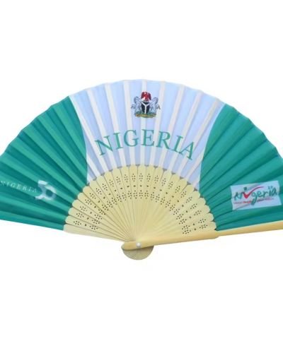 Custom Printed Logo Folding Paper Fans Personalized Bamboo Hand Held Fan Trading Gift
