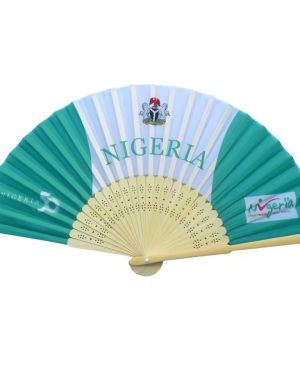 Custom Printed Logo Folding Paper Fans Personalized Bamboo Hand Held Fan Trading Gift