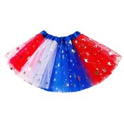 4th of July Independence Day Ballet Skirt Tutu Skirt Sparkly Layered Tulle Tutus
