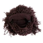 Wig Beard Woolen Hat Funny Knit Beanie with Dreadlocks Rasta Hat
