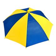 Yellow Blue Umbrella Hat for Sports Fans Hands Free Sun Rain Hat for Events Party