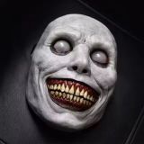 Horror Smiling Demons Evil Cosplay Scary Halloween Costume Party Props Gray Green