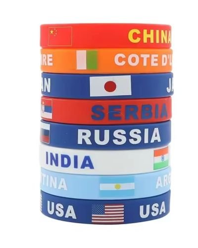Custom Logo Silicone Wristband Promotional Products Event Merchandise Giveaways