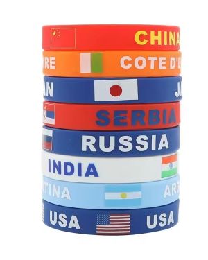 Custom Logo Silicone Wristband Promotional Products Event Merchandise Giveaways