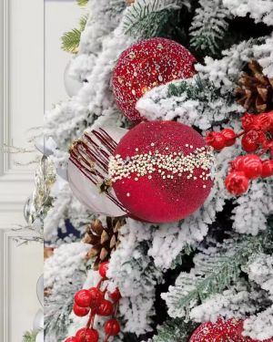 Creative Christmas Ball Set 3 in Glitter Christmas Ball Ornaments